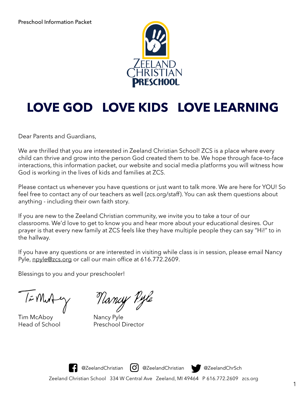 Love God Love Kids Love Learning