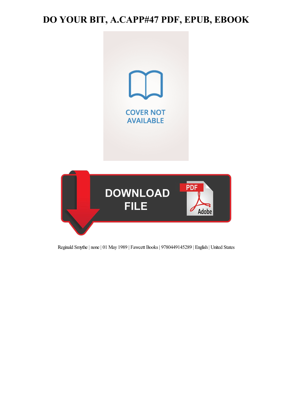 Read Book Do Your Bit, A.Capp#47 Ebook