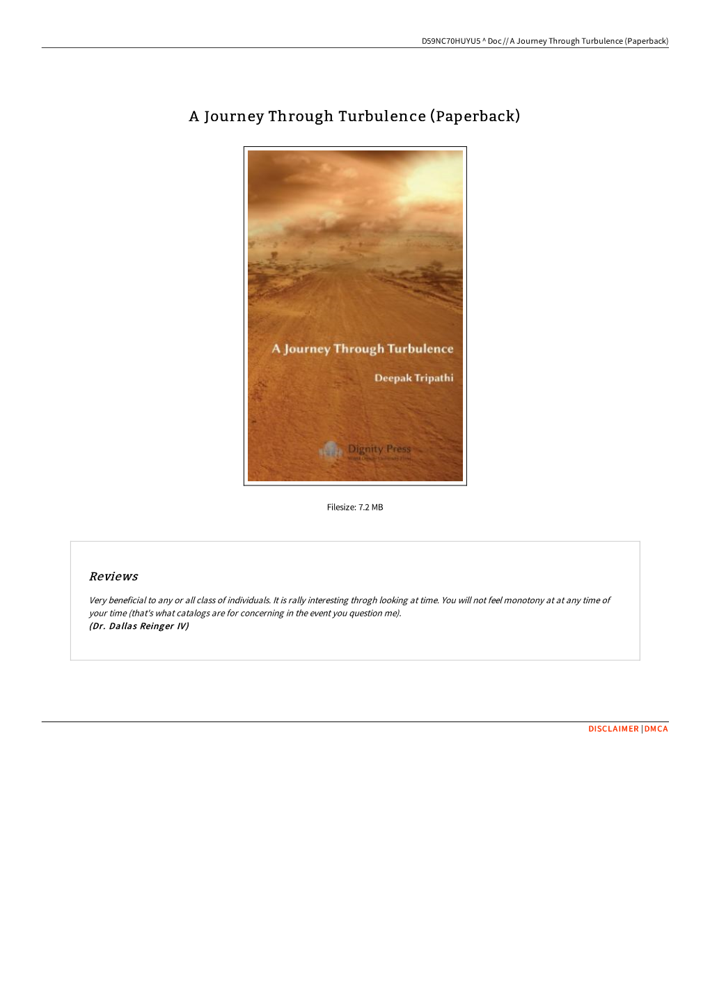 Read Ebook ~ a Journey Through Turbulence (Paperback