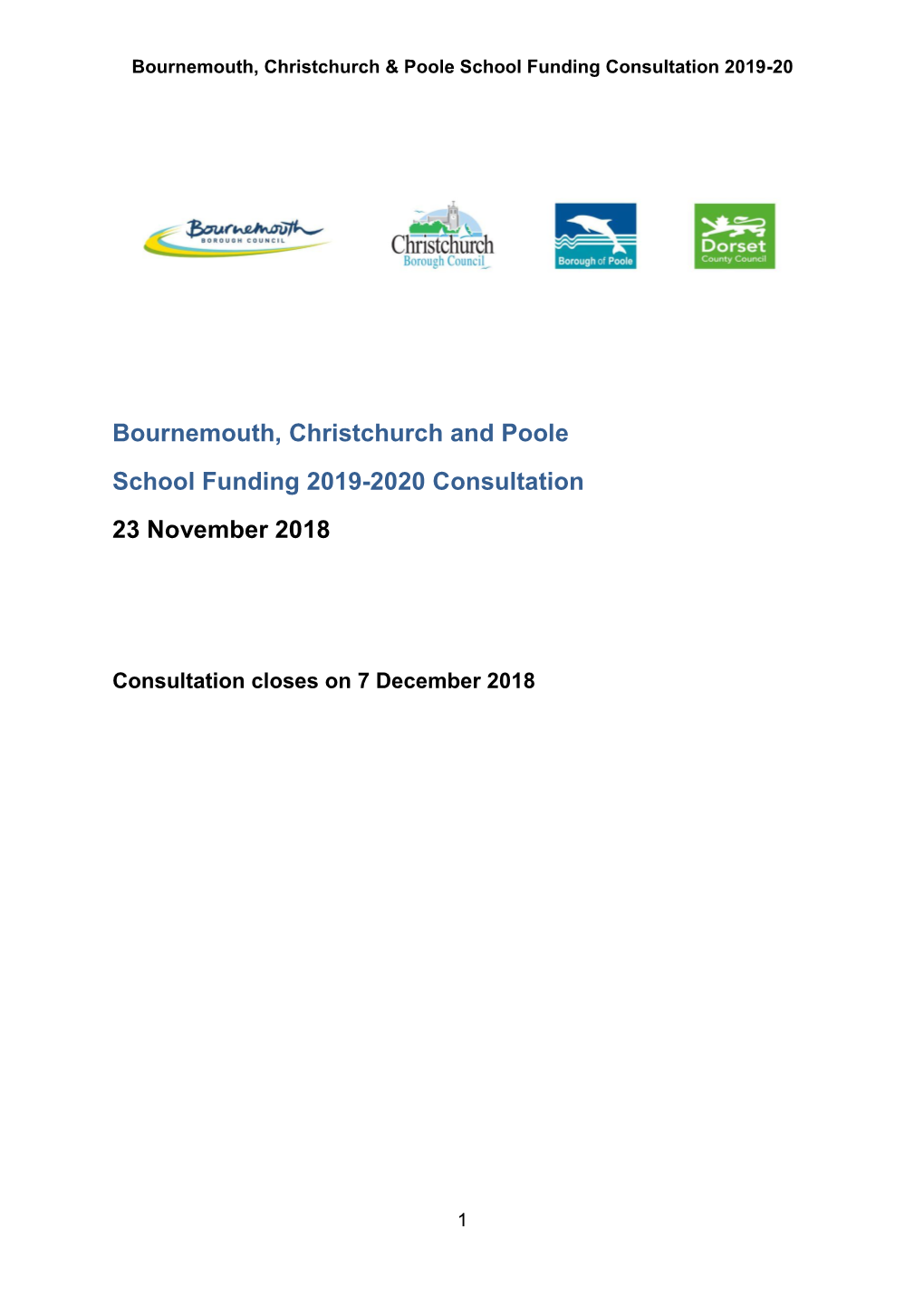 Bournemouth, Christchurch & Poole School Funding Consultation 2019