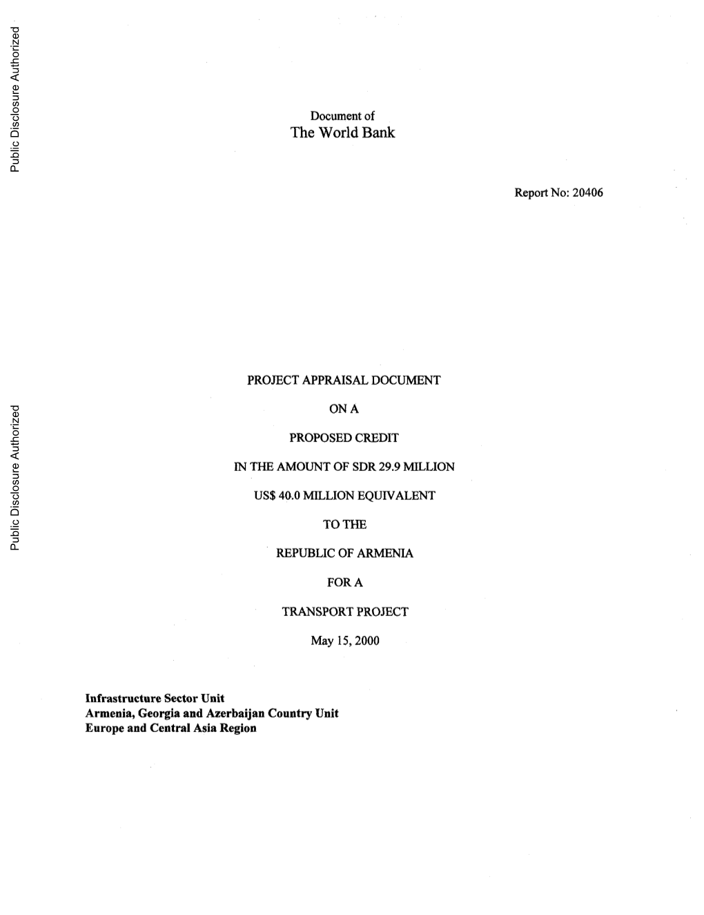 World Bank Document