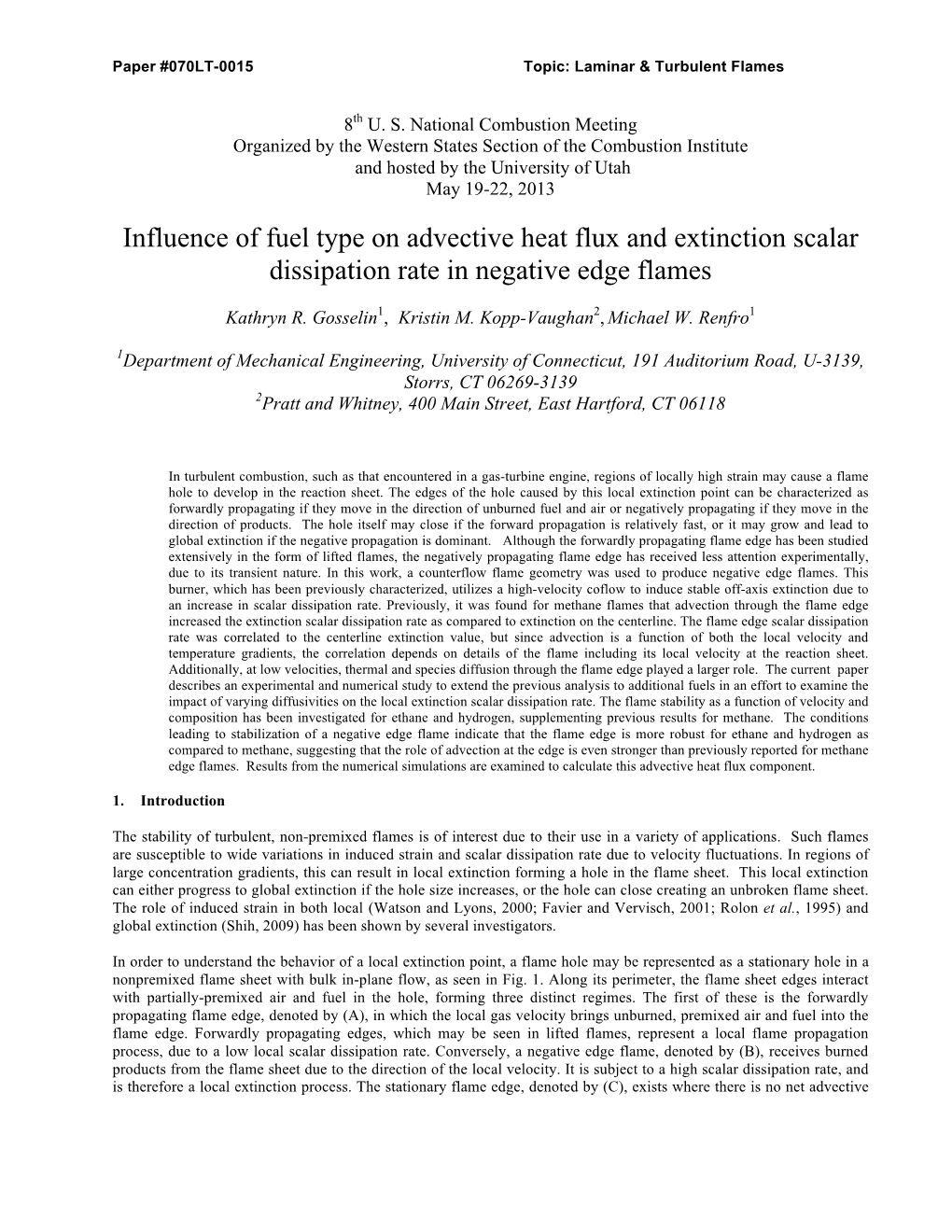 Influence of Fuel Type on Advective Heat Flux and Extinction Scalar Dissipation Rate in Negative Edge Flames