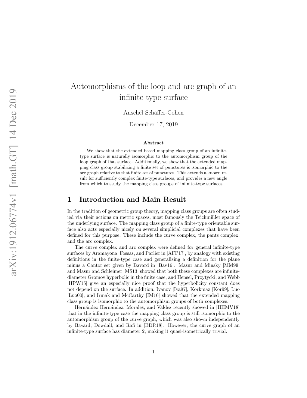 Automorphisms of the Loop and Arc Graph of an Infinite-Type Surface