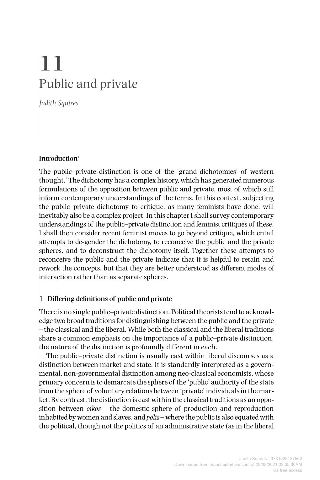 Public and Private