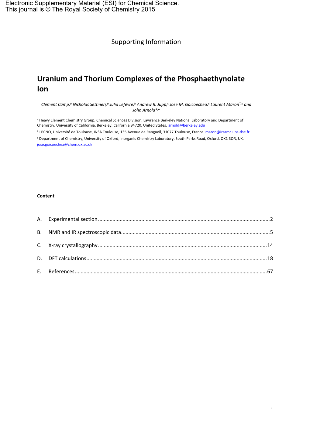 Uranium and Thorium Complexes of the Phosphaethynolate Ion
