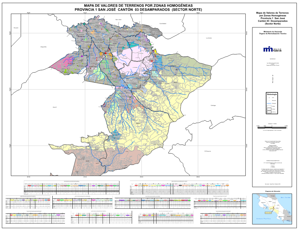 Mapa De Valores De Terrenos Por Zonas Homogéneas