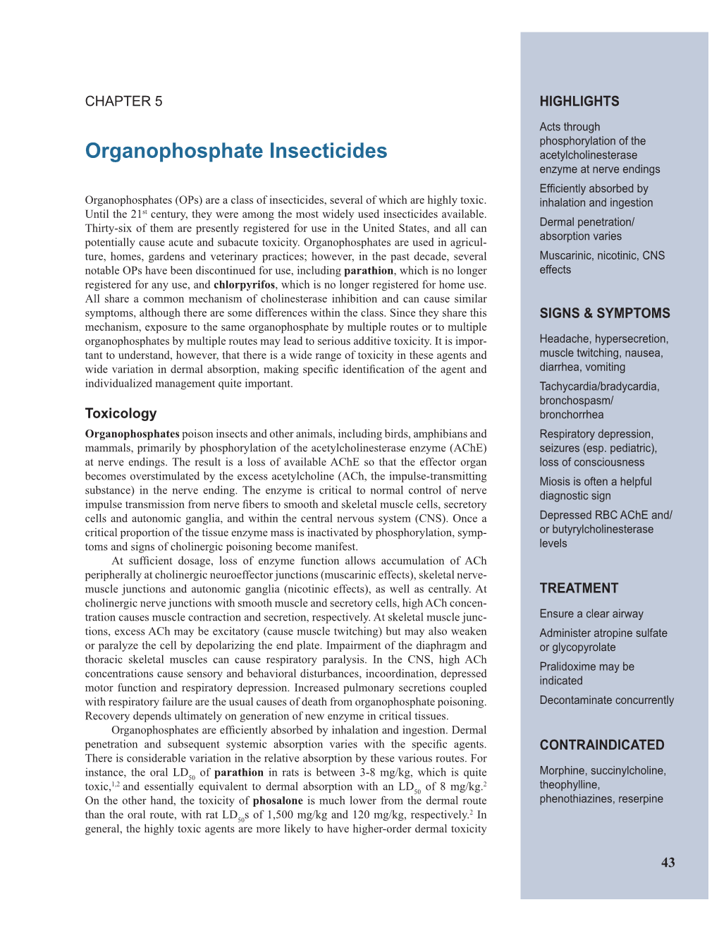 Organophosphate Insecticides