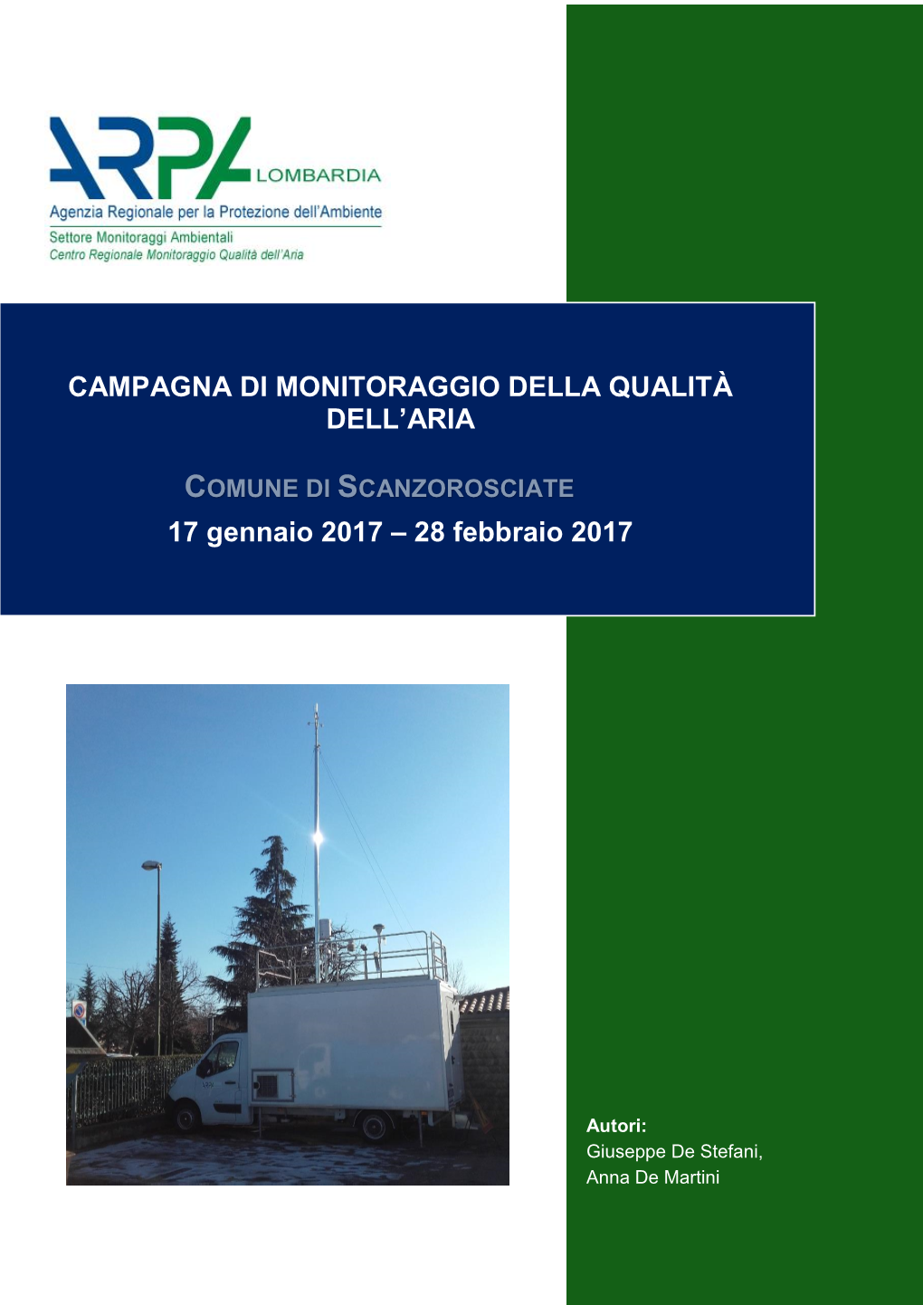 Campagna Di Monitoraggio Della Qualità Dell'aria