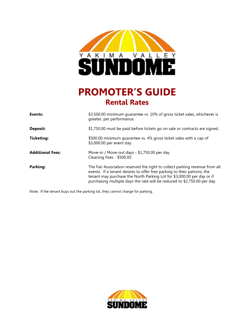 Promoter's Guide