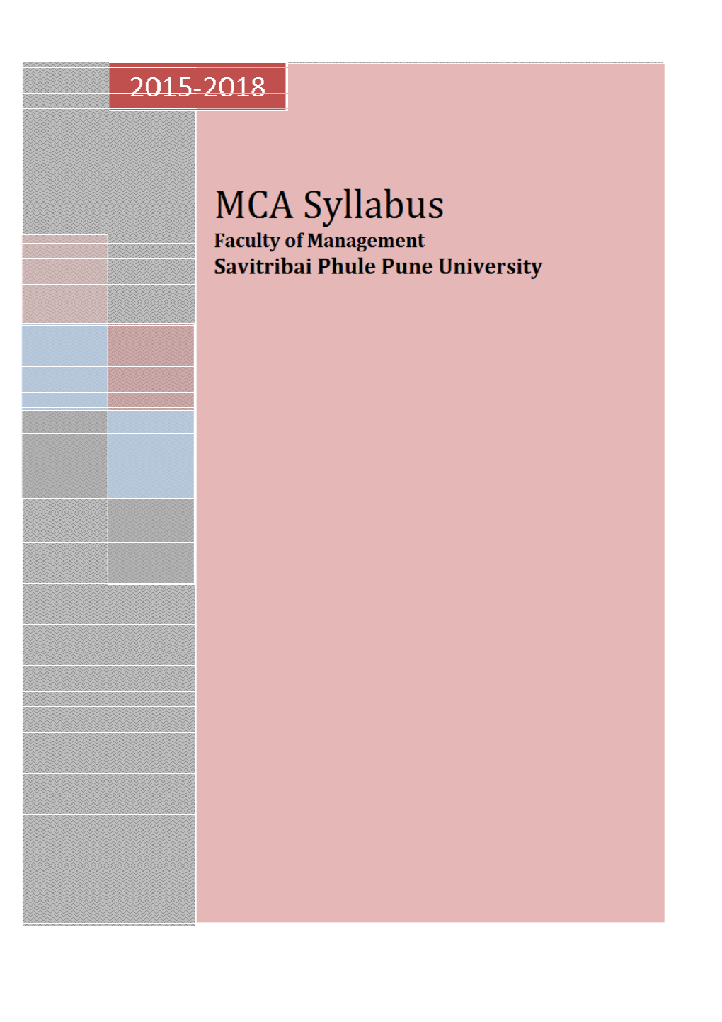 MCA Syllabus 2015-2018