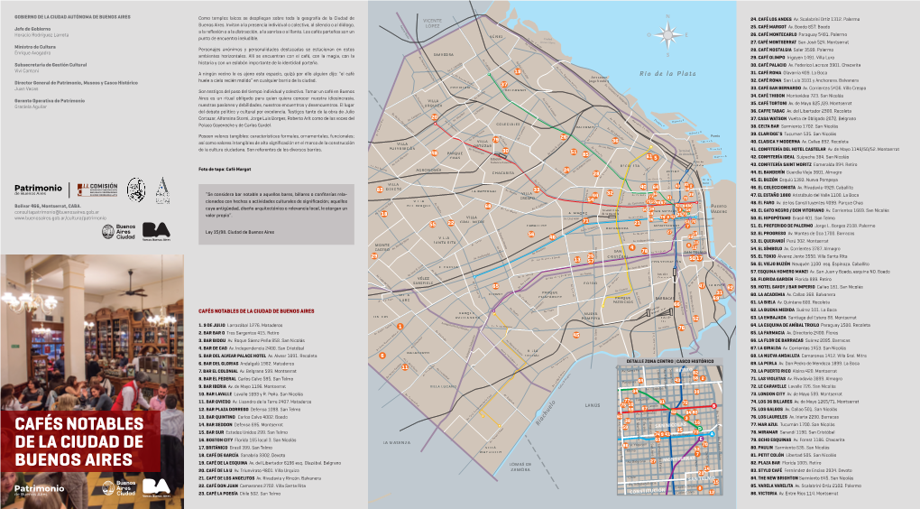 CAFÉS NOTABLES DE LA CIUDAD DE BUENOS AIRES P Av