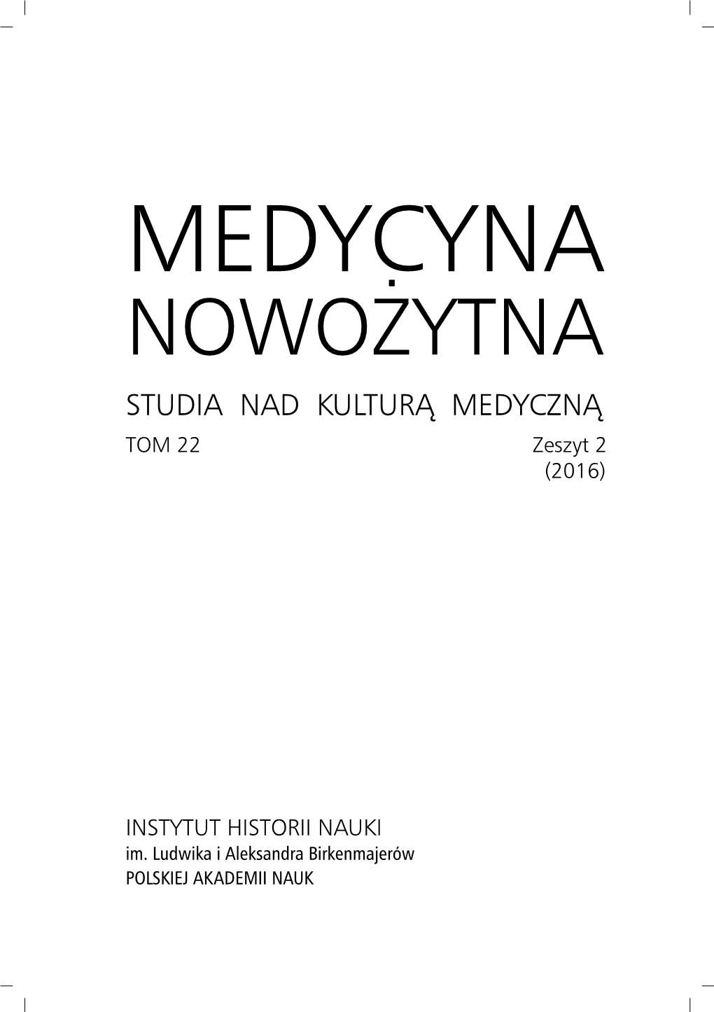 Medycyna Nowożytna