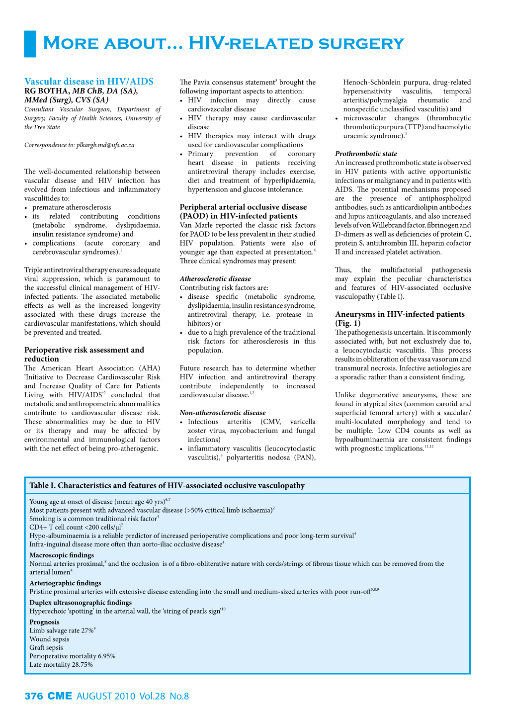 More About... HIV-Related Surgery