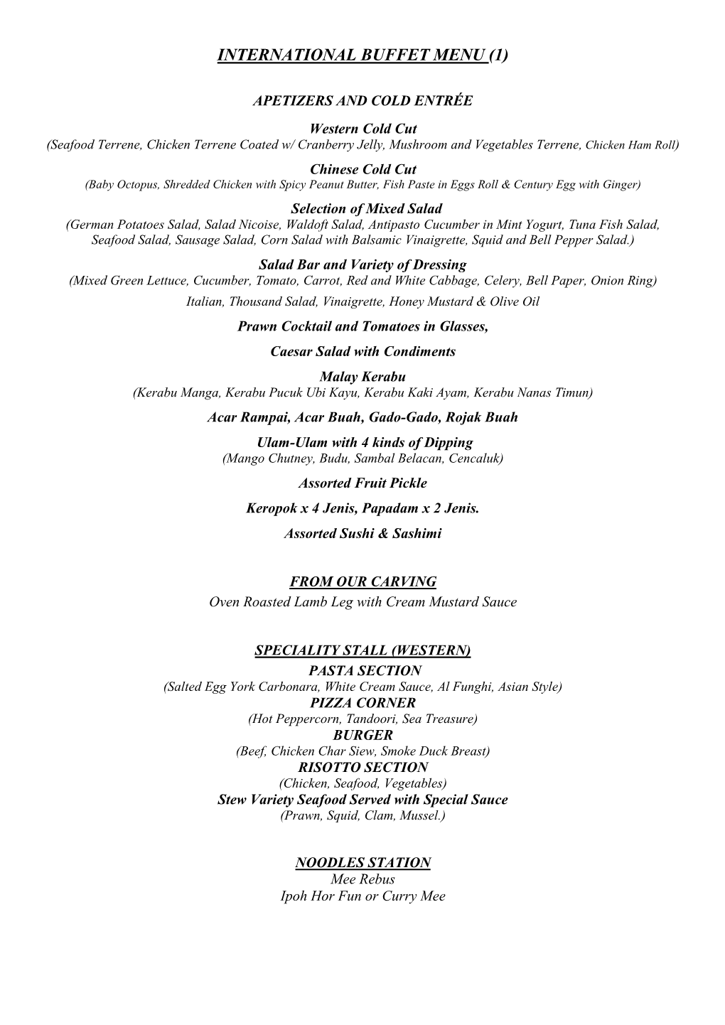 International Buffet Menu (1)