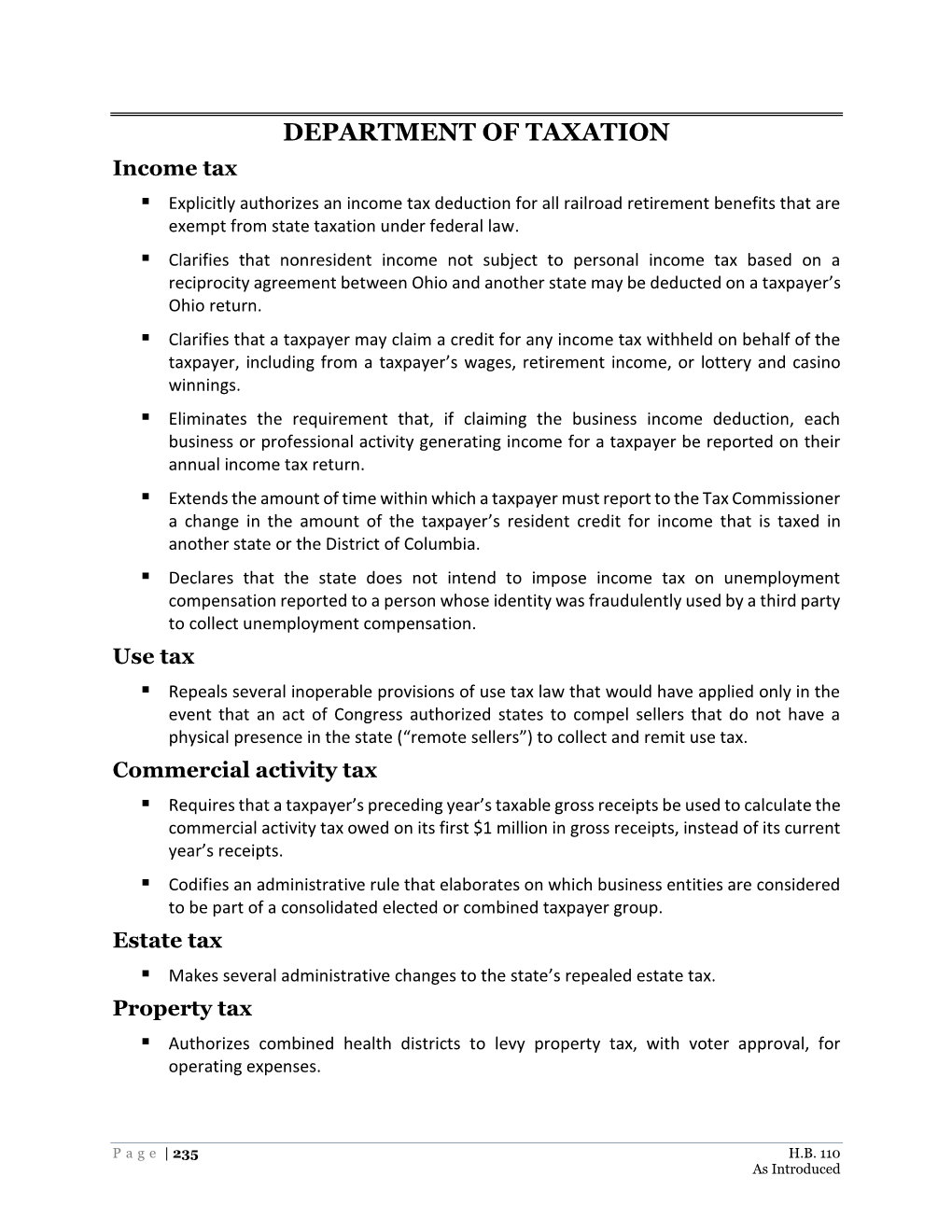 TAXATION Income Tax