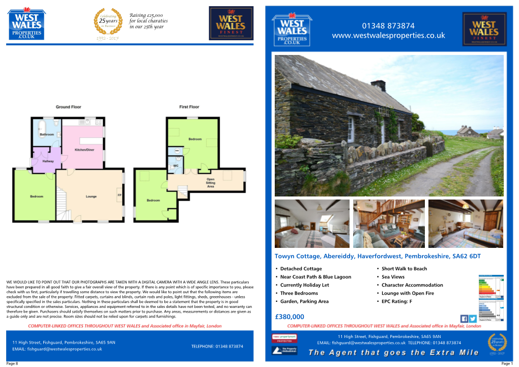 Abereiddy, Haverfordwest, Pembrokeshire, SA62 6DT