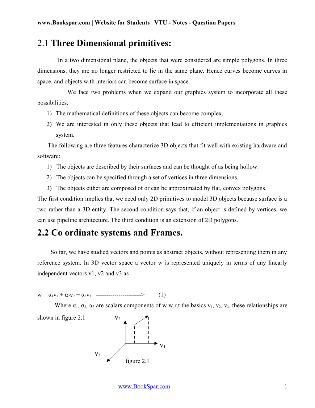 Three Dimensional Primitives