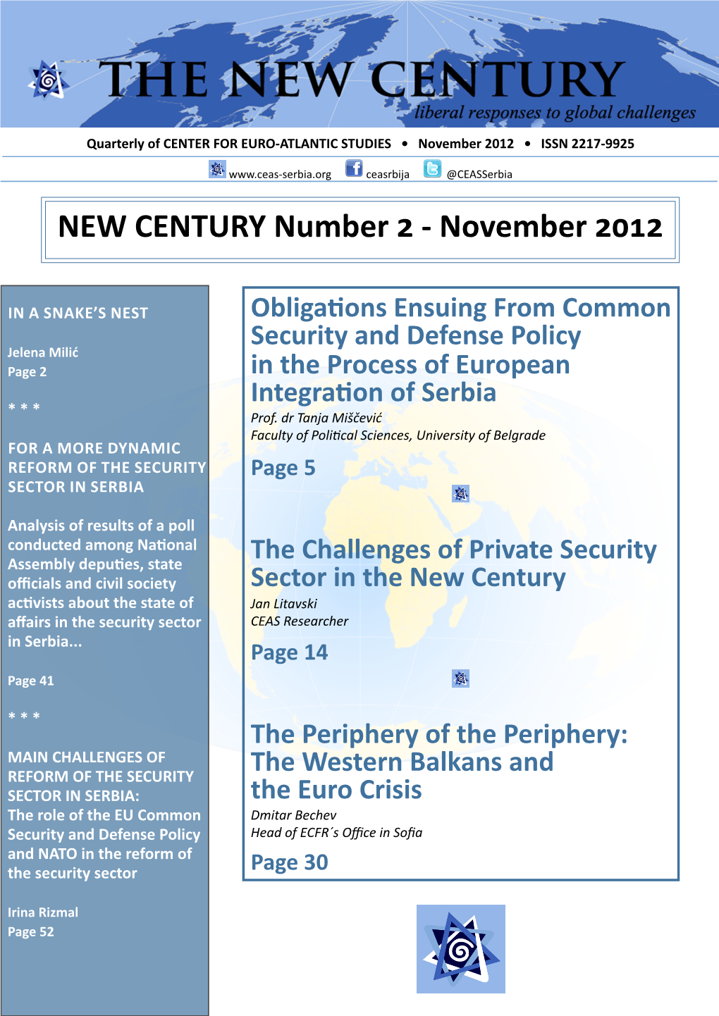 NEW CENTURY Number 2 - November 2012