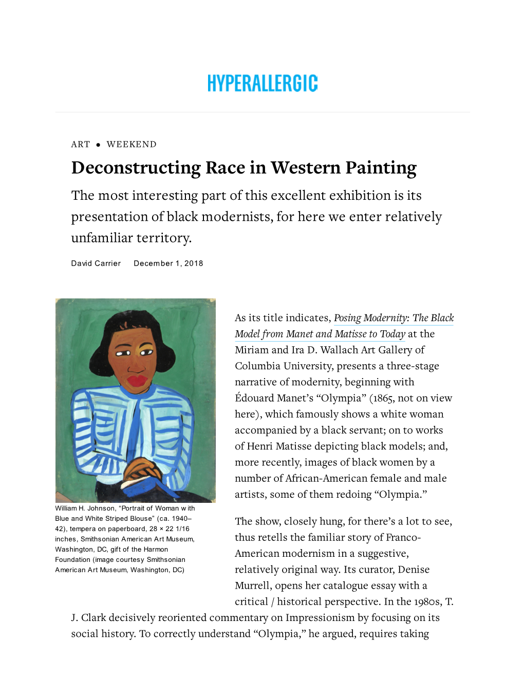 Deconstructing Race in Western Painting