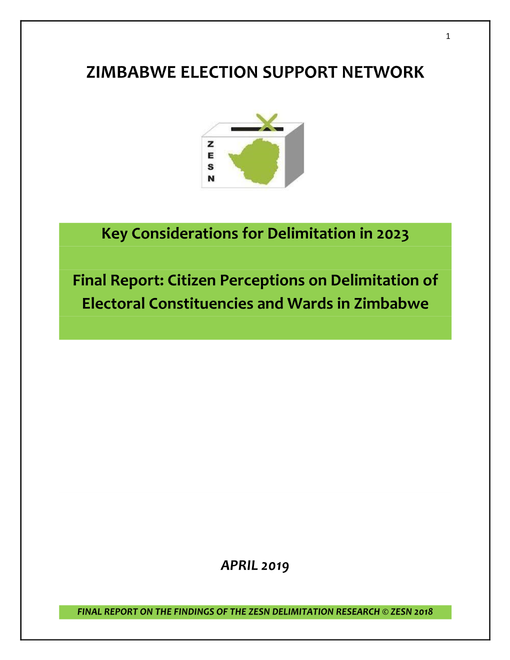 2. Legal Framework on the Delimitation of Constituency Boundaries