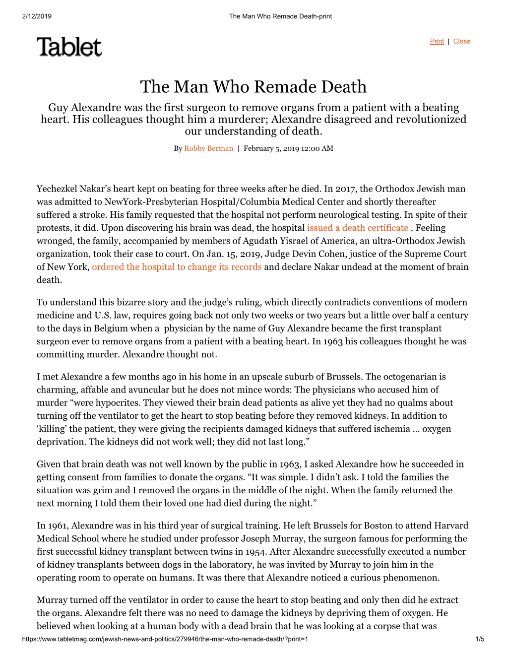 The Man Who Remade Death-Print