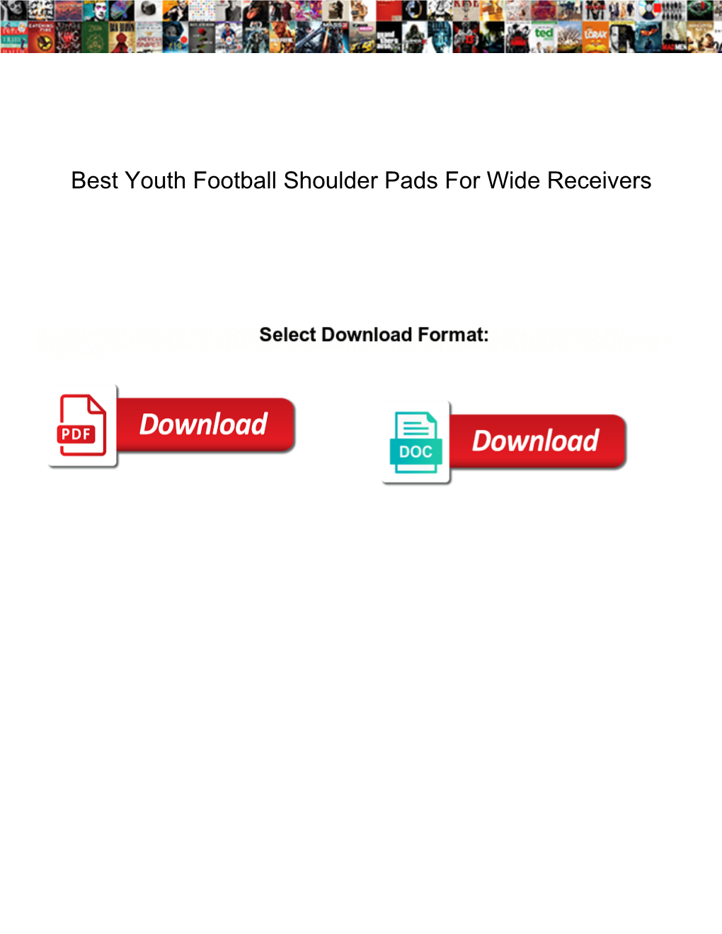 Best Youth Football Shoulder Pads for Wide Receivers