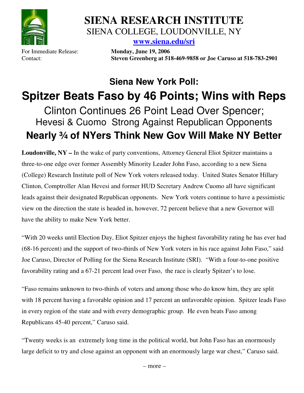 Spitzer Beats Faso by 46 Points; Wins with Reps