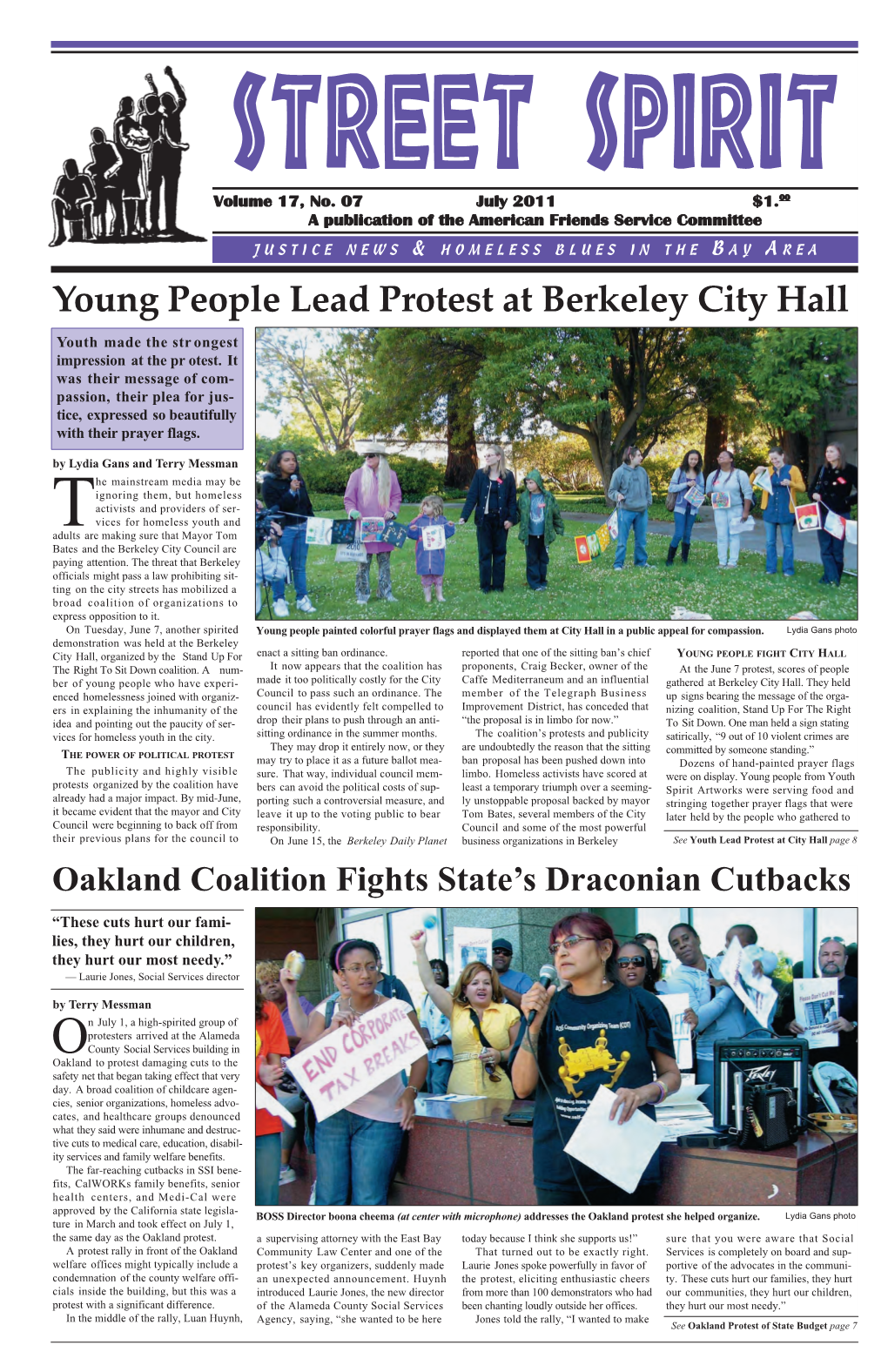 Young People Lead Protest at Berkeley City Hall
