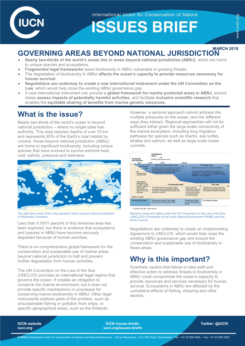 Issues Brief: Governing Areas Beyond National Jurisdiction