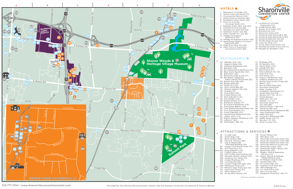 Sharonville Map 2021