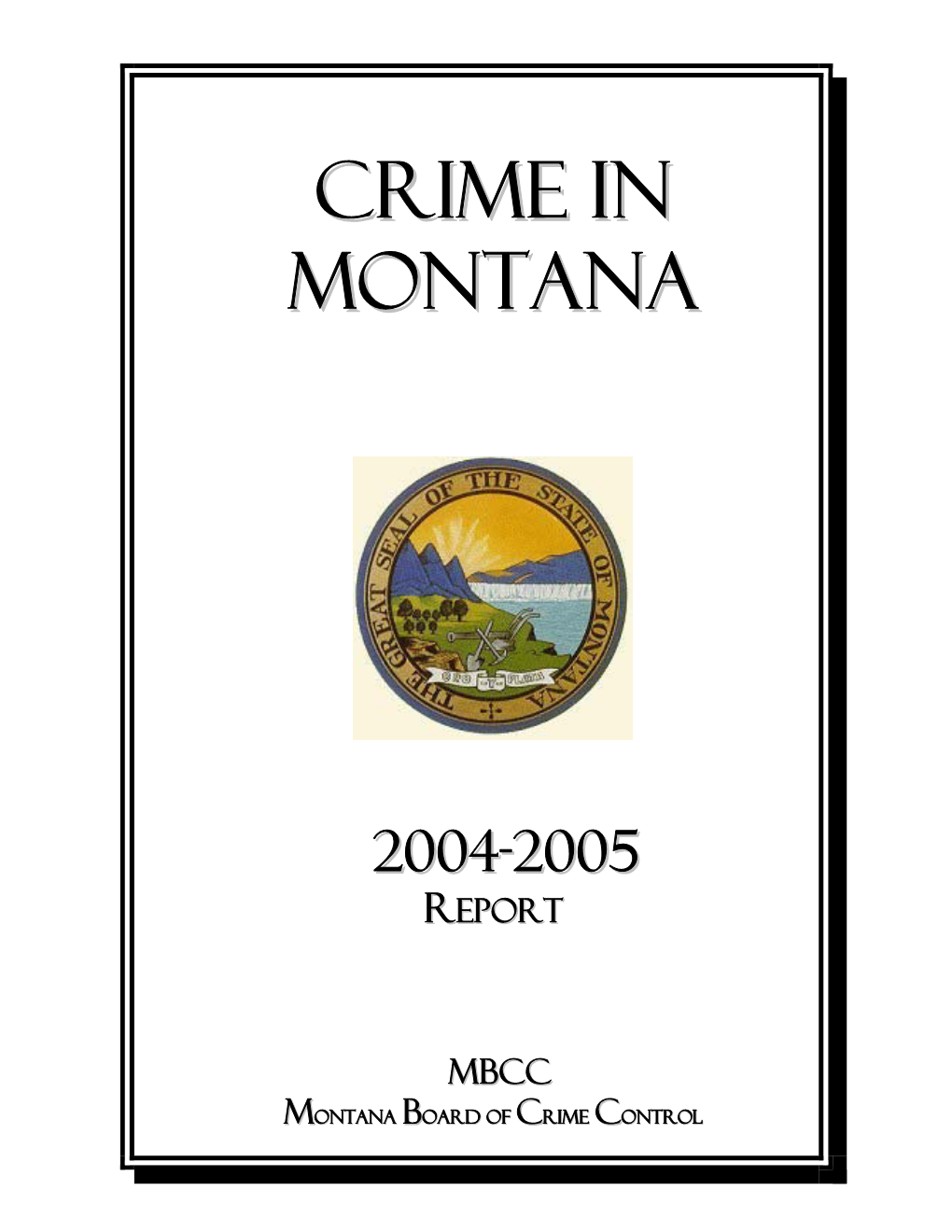 Crime in Montana