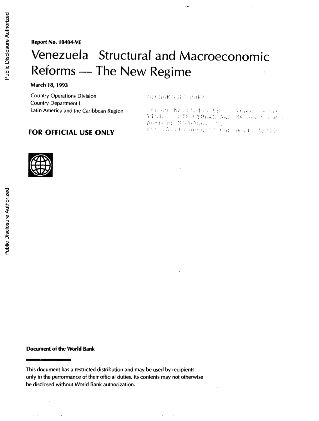 World Bank Document