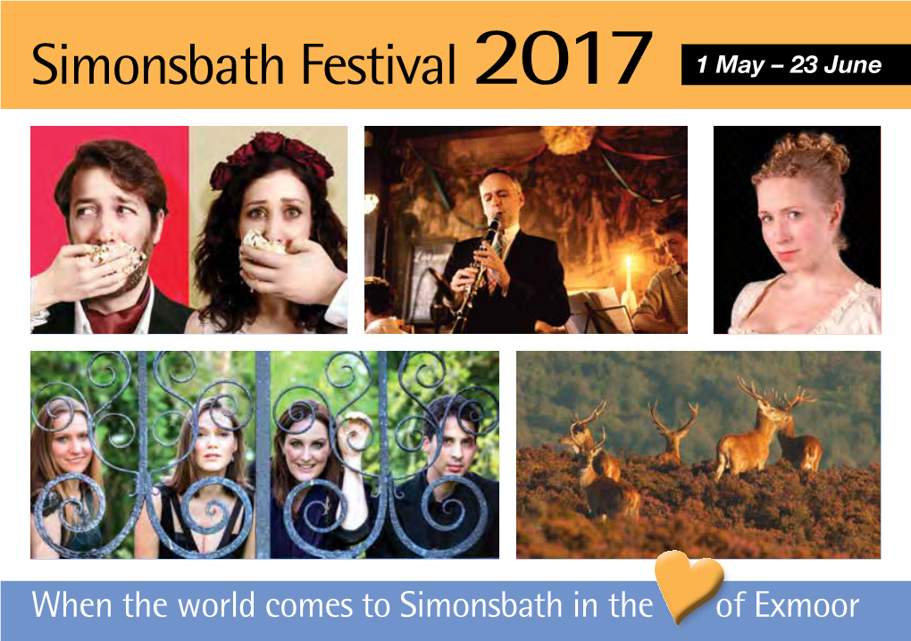 Simonsbath Festival 2017 1 May – 23 June May Day