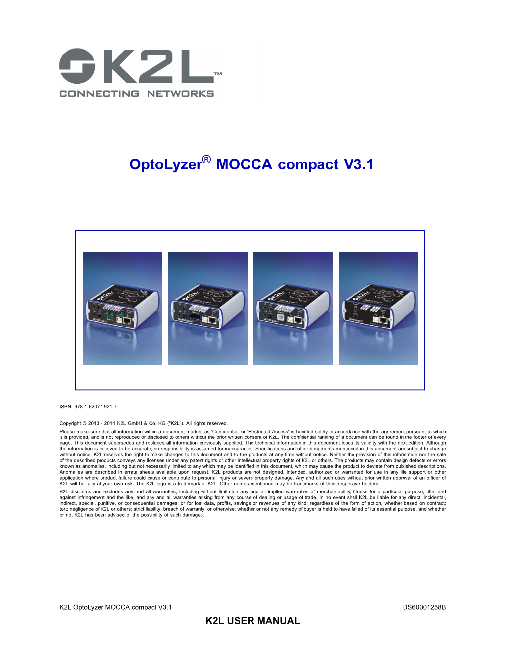 Optolyzer® MOCCA Compact V3.1 User Manual