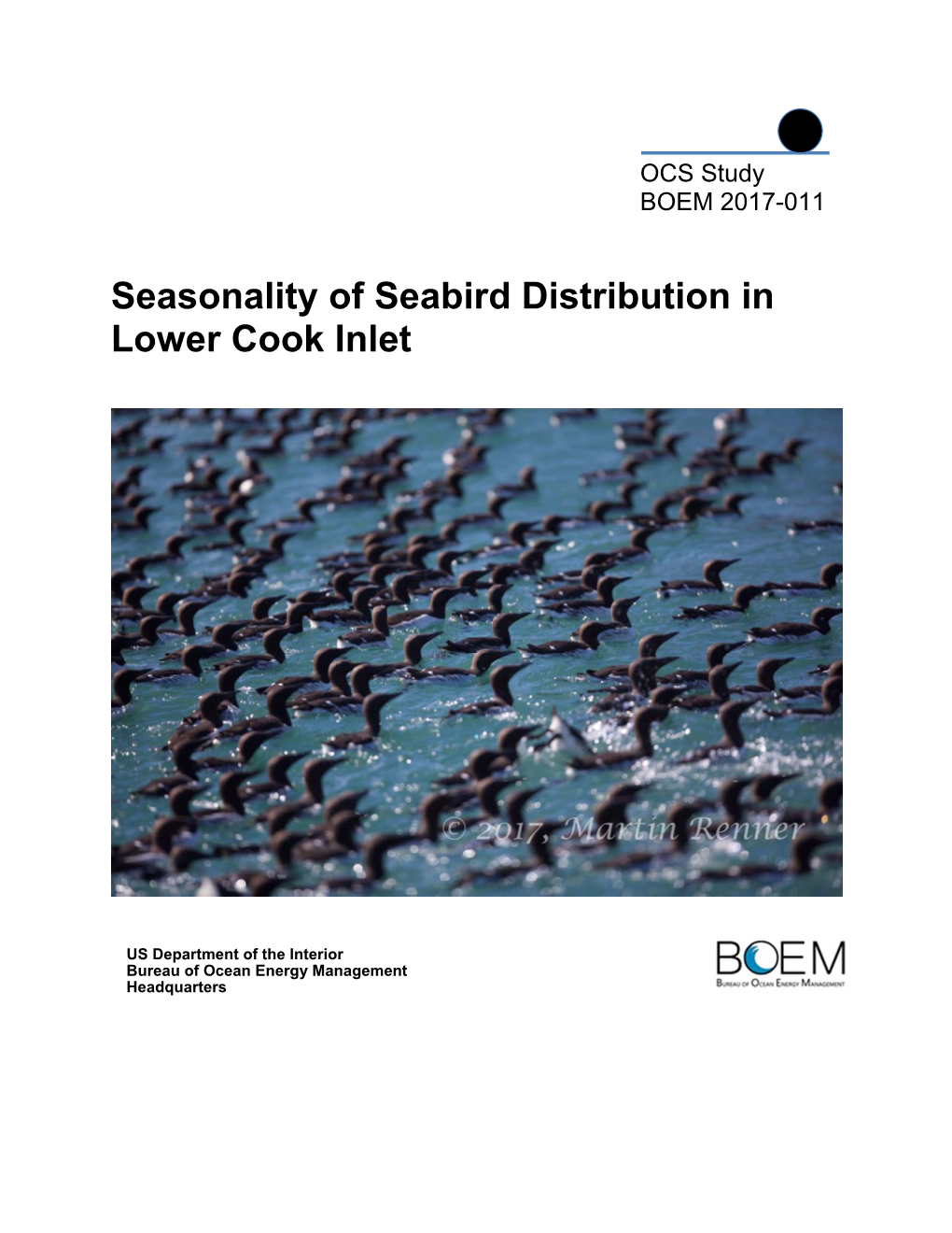 Seasonality of Seabird Distribution in Lower Cook Inlet