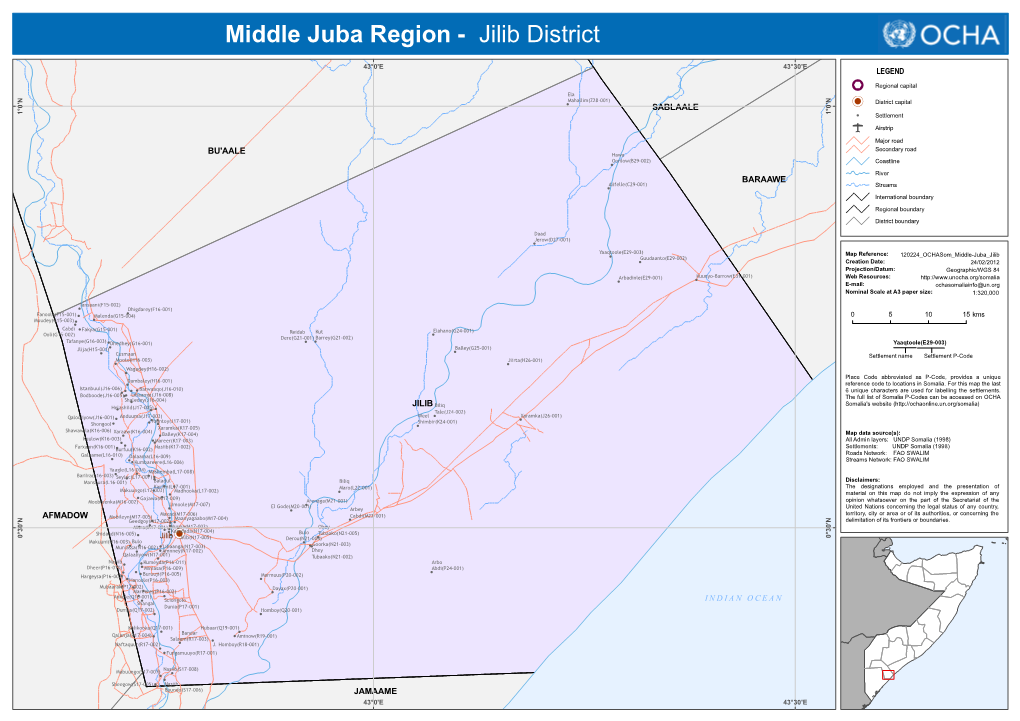Middle Juba Region - Jilib District