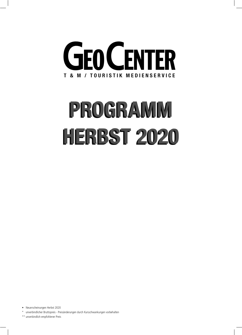 Programm Herbst 2020