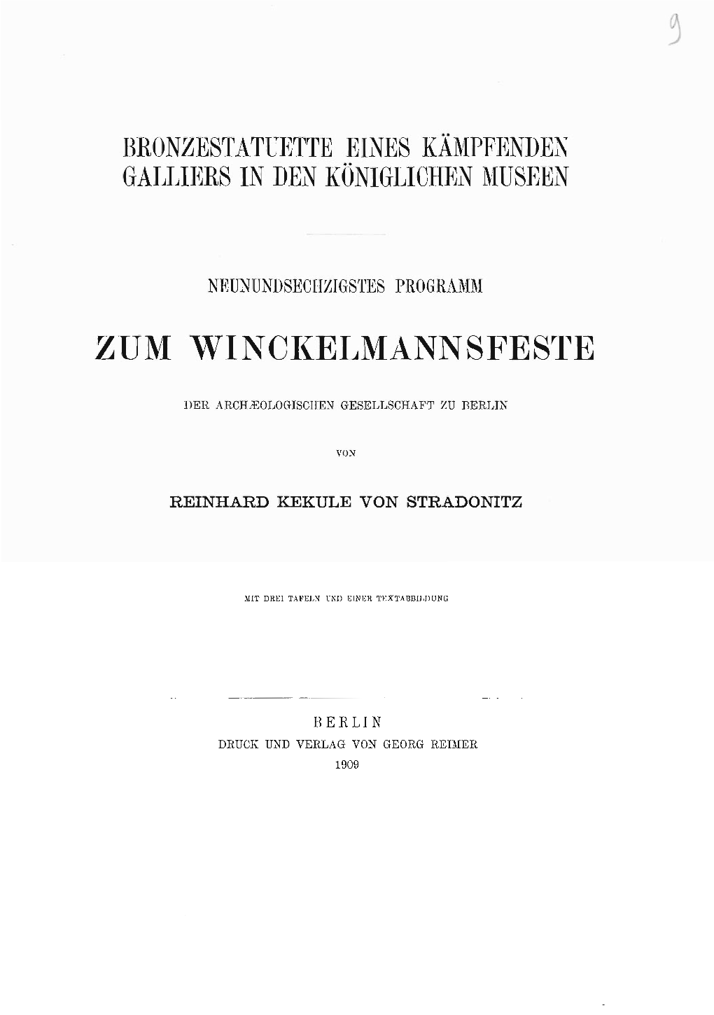 Bronzestatuette Eines Kampfenden Galliers in Den Königlichen Museen