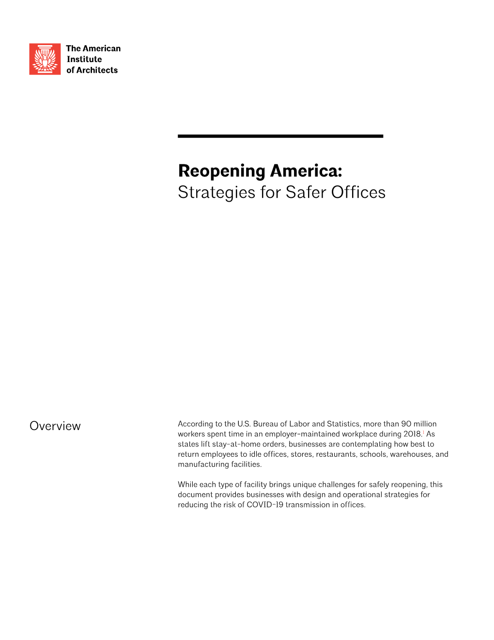 Reopening America: Strategies for Safer Offices