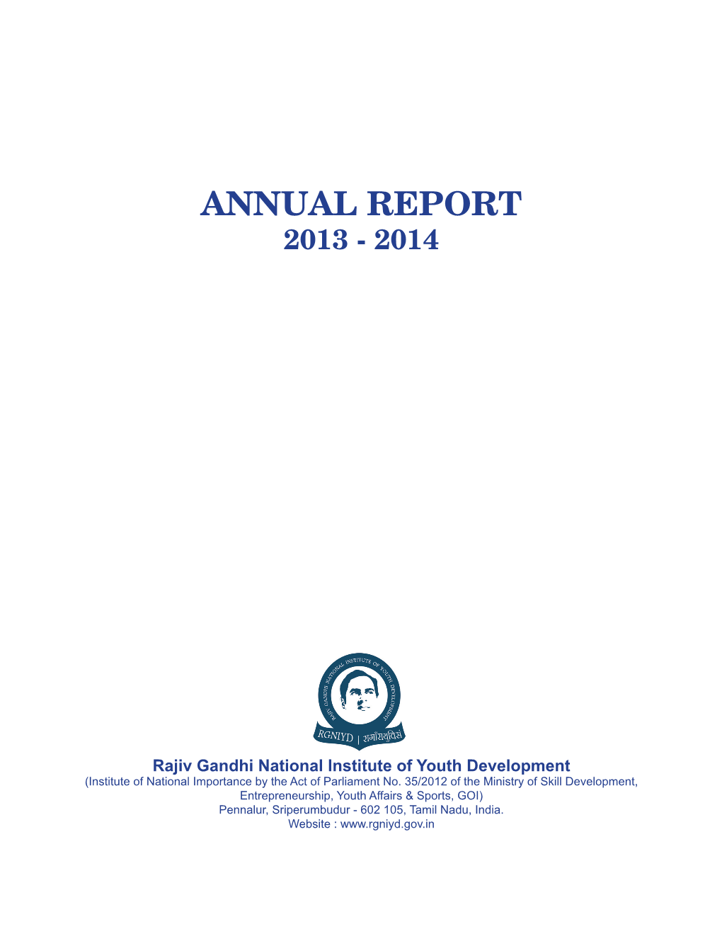 Annual Report 2013-2014.Indd