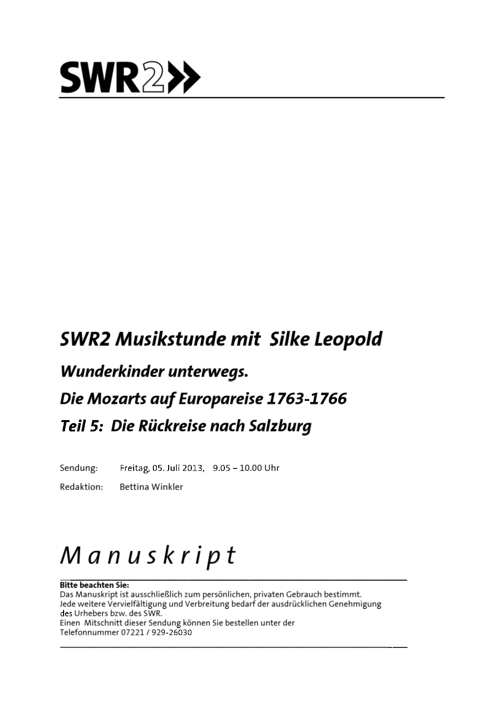 Swr2-Musikstunde-20130705.Pdf