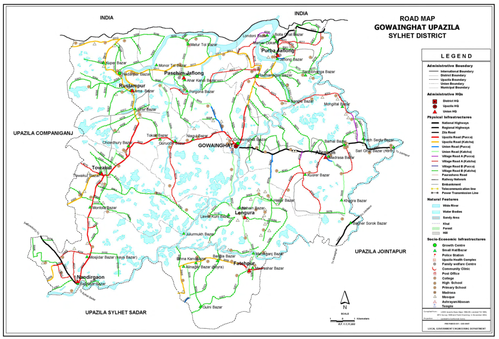 Inventory of LGED Road Network, March 2005, Bangladesh