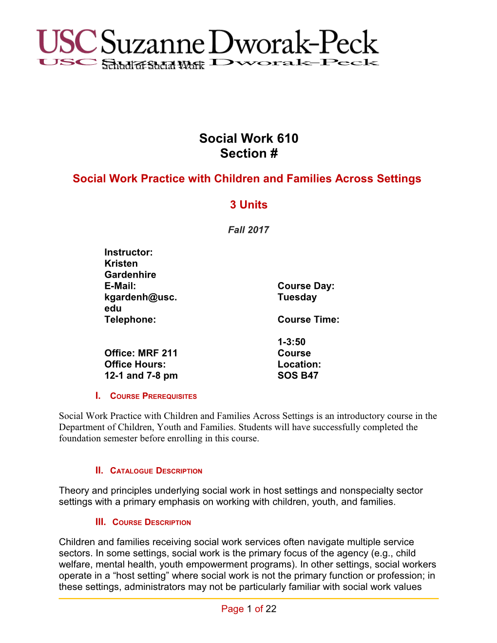 School of Social Work Syllabus Template Guide s3