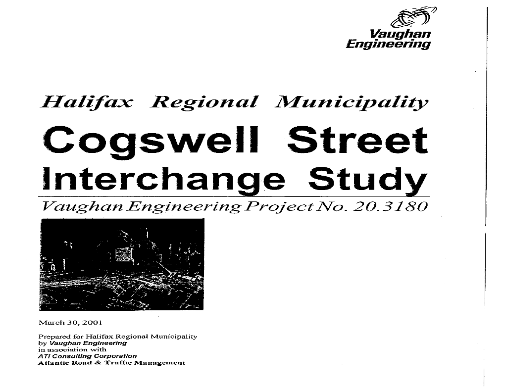 Halifax Regional Munici~Alily Cogswell Street Interchange Study Vaughan Engineeringprojectno.20.3180