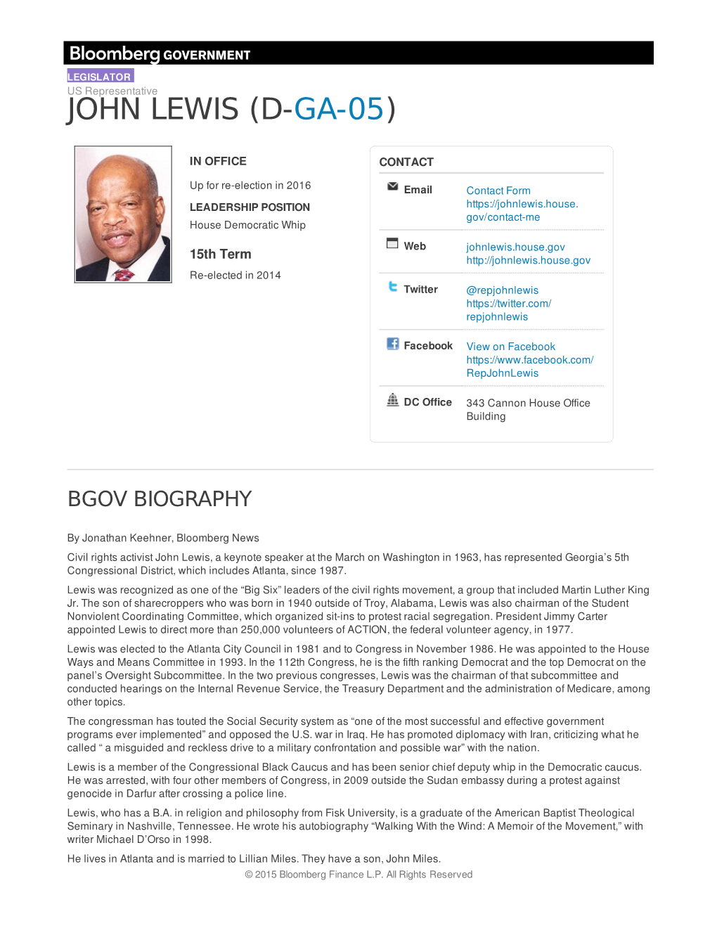 John Lewis (D-Ga-05)