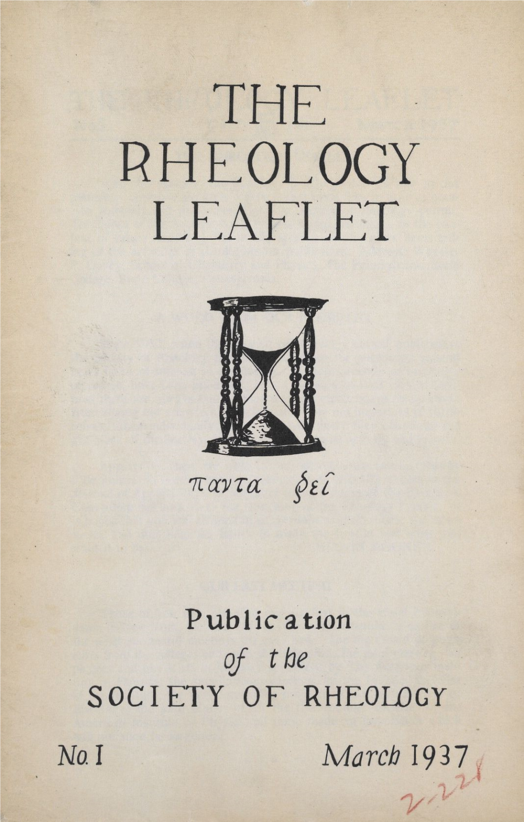 The Rheology Leaflet