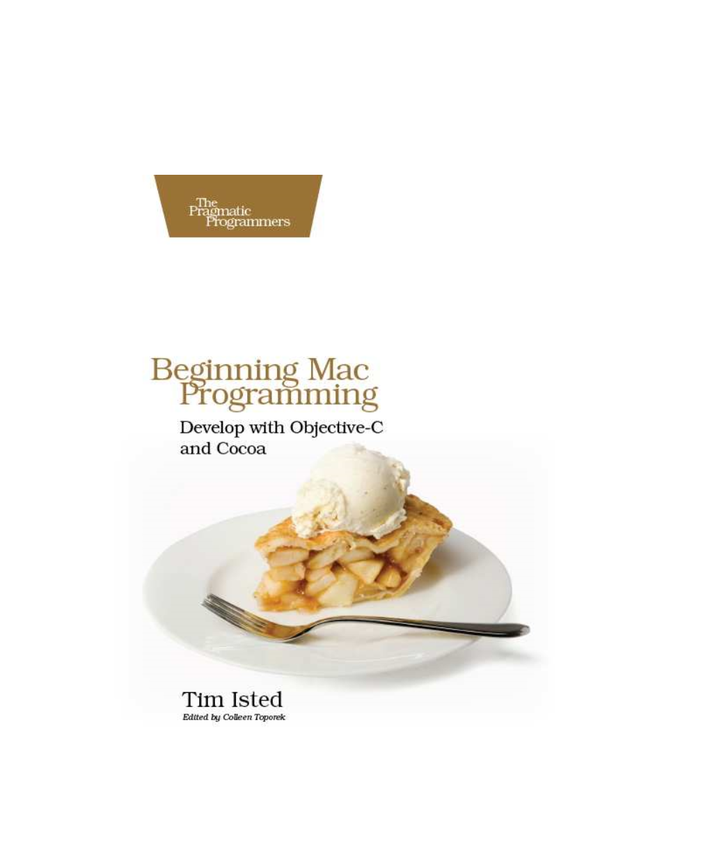 Beginning Mac Programming