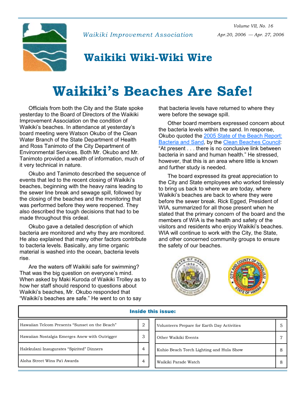 Waikiki Safe Beaches