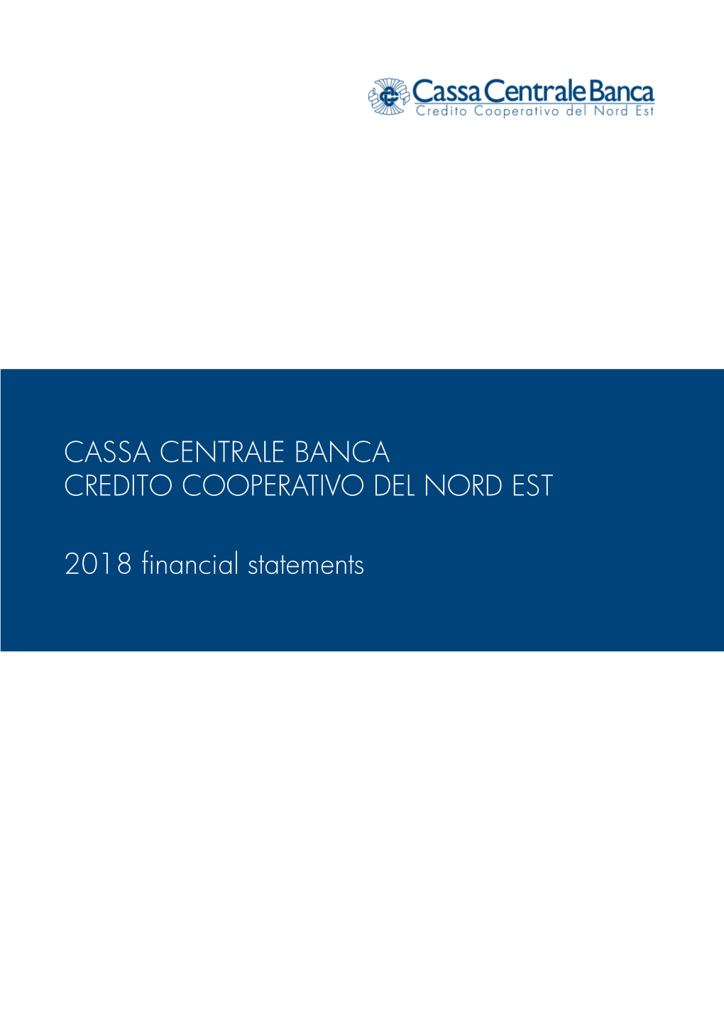 CASSA CENTRALE BANCA CREDITO COOPERATIVO DEL NORD EST 2018 Financial Statements