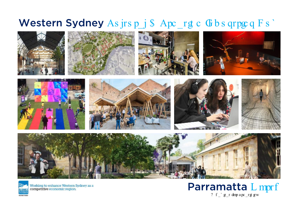 Parramatta North a Habitat for Creativity